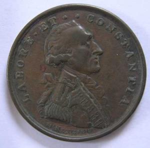 Claude martin medal bronze 12.85g