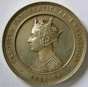 Calcutta international exhibition silver 54.7g