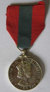 Imperial service medal service ,silver elizabeth 2