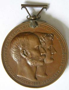 Viceroy of India medal 1888 bronze