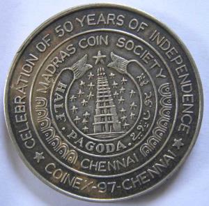 Coinex 97 medal silver 30.15g
