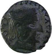 Western kshatrapas sanghadaman silver mahakshatrapa saka