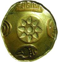 Yadavas of devagiri rama deva gold padma tanka