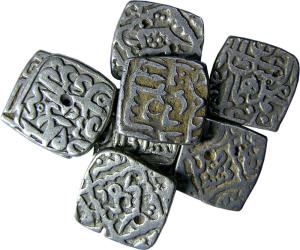 KASHMIR,Silver sasnu coins collection of 8 different rulers