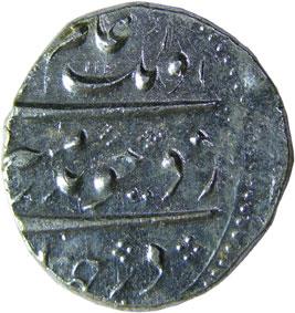 MUGHALS,Aurangzeb silver rupee