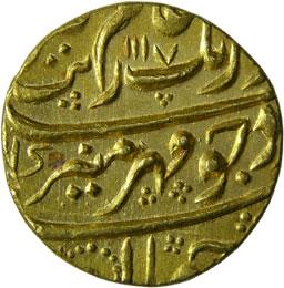 MUGHALS,Aurangzeb gold mohur