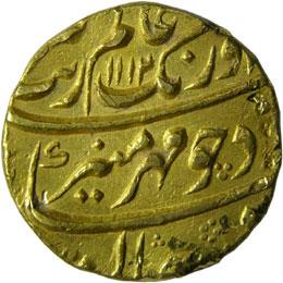 MUGHALS,Aurangzeb gold mohur