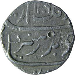 MUGHALS,Aurangzeb silver rupee