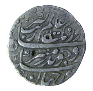 MUGHALS,Aurangzeb silver rupee