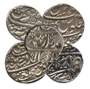 MARATHAS,Shah alam 2 silver rupee