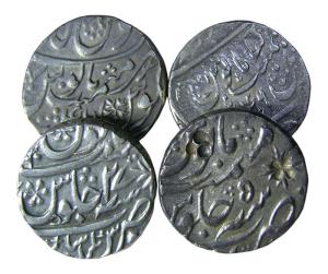 MARATHAS,Shah alam 2 silver rupee