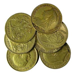 Great britain gold ½ sovereigns
