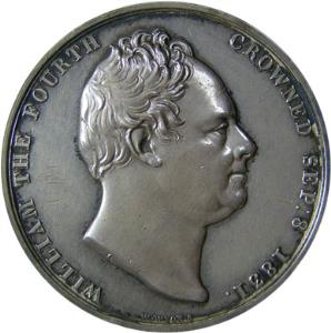 William 4 coronation medal silver