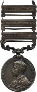 India general service medal george 5 silver