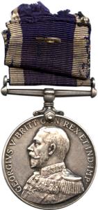 Royal naval long service $ good conduct medal silver