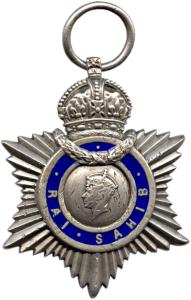 Indian title badge george 6 silver