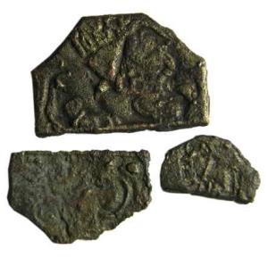 Inscribed punch-marked coins of kaushambi copper (3)