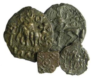 Collection of ancient kaushambi coins copper (11)