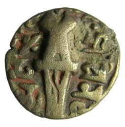 Karkotas of kashmir vinayaditya base gold dinar 7.46g