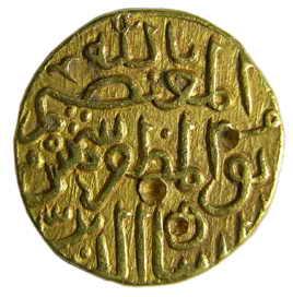 GULBARGA,Shams-ud-din muhammad shah 3 gold tanka