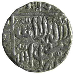 MUGHALS,Akbar silver rupee