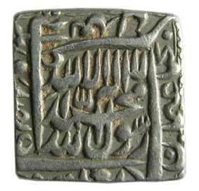 MUGHALS,Akbar silver rupee