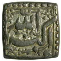 MUGHALS,Akbar silver rupee