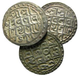 COOCH BEHAR,Nara narayana silver rupee