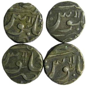 MARATHAS,Miraj mint silver rupee