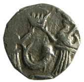 AWADH,Muhammad ali shah silver 1/8 rupee