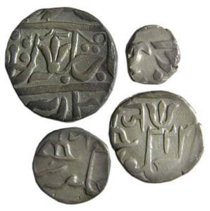 GWALIOR,Lashkar mint silver rupee