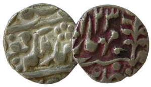 JAIPUR,Madho singh 2 silver ¼ rupee