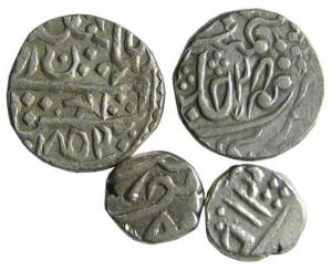 KARAULI,Shah alam 2 silver rupee