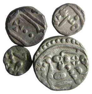KOTA,Set of 4 silver rupee