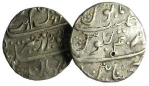 EIC,Madras Presidency,Aurangzeb silver rupee