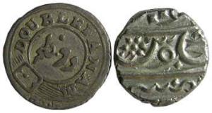 EIC,Madras Presidency,Silver double fanam