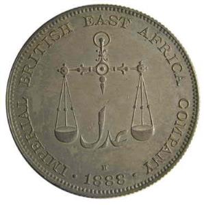 British east Africa Mombassa silver rupee