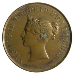 Calcutta Agricultural Exhibition medal copper