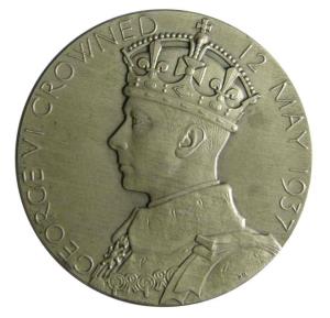 Copronation medal of george 6 silver