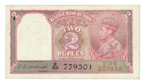 Reserve bank of India : 2 rupees