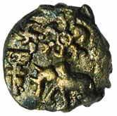Uninscribed cast of kaushambi copper 4.72g