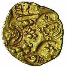Yadavas of devagiri bhillam 5 gold padma tanka