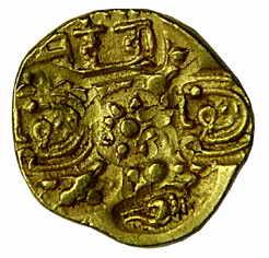 Yadavas of devagiri bhillam 5 gold padma tanka