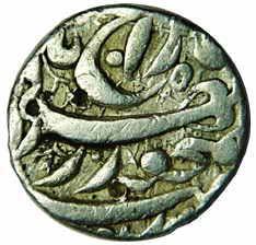 MUGHALS,Akbar silver ½ rupee