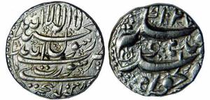 MUGHALS,Shah jahan 1 silver rupee