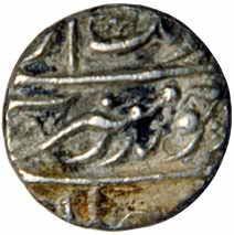 MUGHALS,Aurangzeb silver ½ rupee