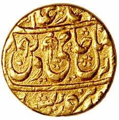 MUGHALS,Shah alam 2 gold mohur
