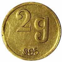 Gold weight 2g