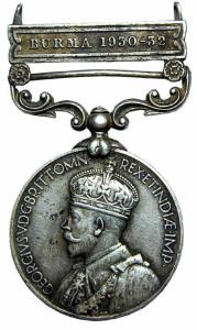 India general service medal silver