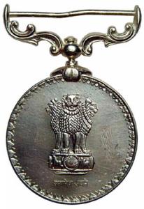 Republic India medal for long service silver